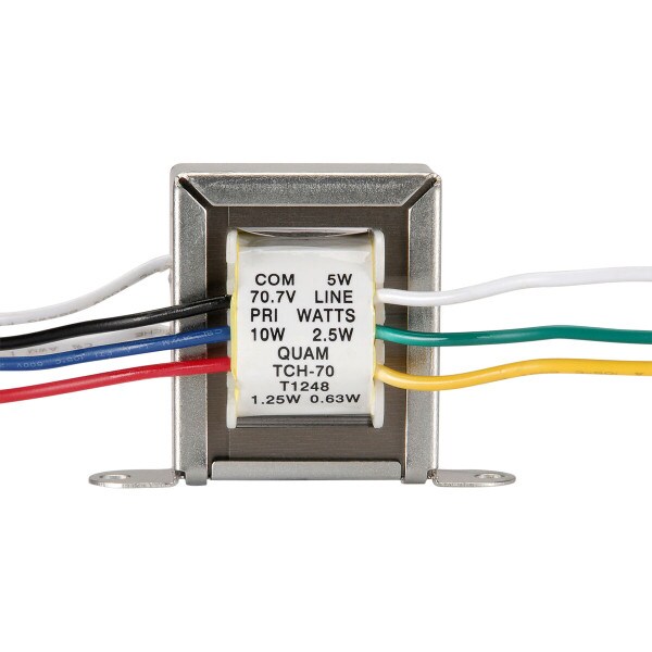 Main product image for Quam TCH70 10W-70V Low-Loss Extended LF Line Tr 244-3350